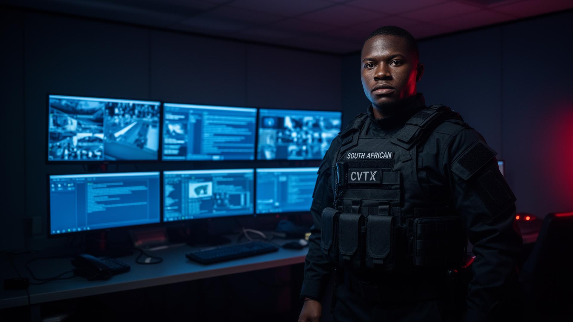 Strong Tower security operator monitoring CCTV control room